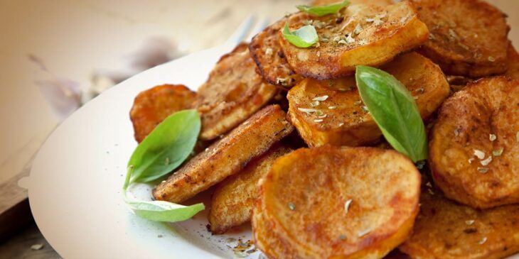 Receita de batata doce ao caril muito prática para jantar ou almoçar