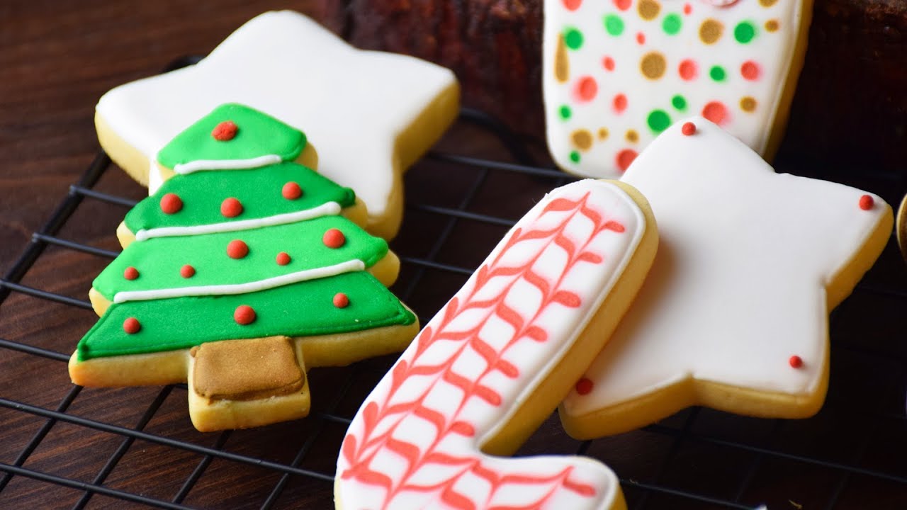 biscoitos amanteigados decorados Páscoa e Natal