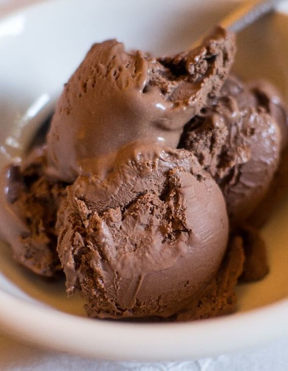 Gelado de chocolate gelato sorvete