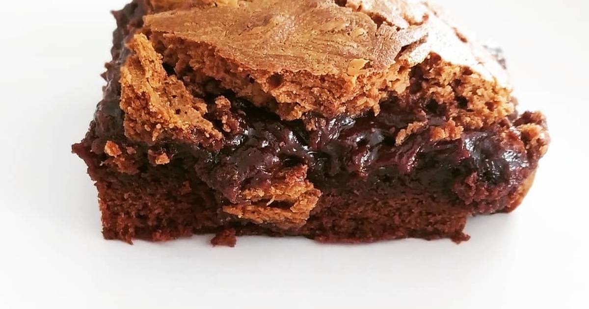 brownie com creme de amendoim e cobertura de chocolate Ana Maria Braga