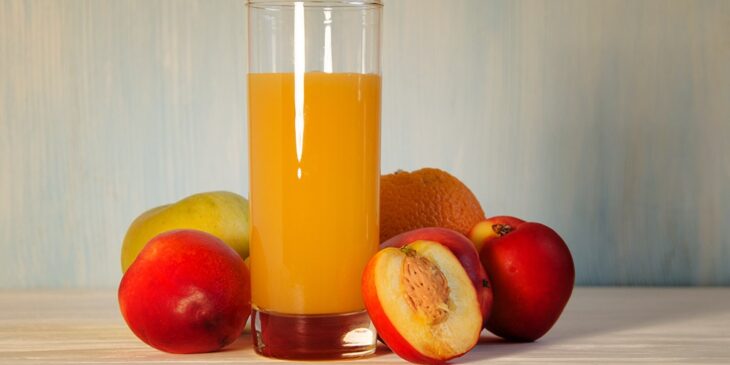 suco de nectarina e laranja