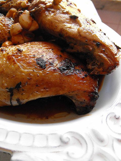 Coxas de frango na mostarda prático 