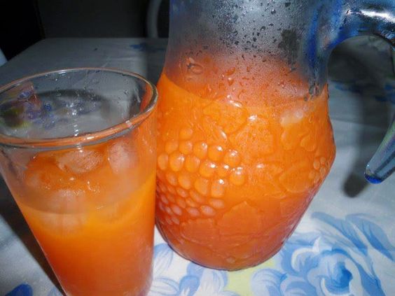 Suco de mamão com laranja ana maria