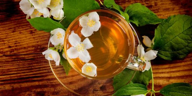 Receita de chá de flor de jasmim