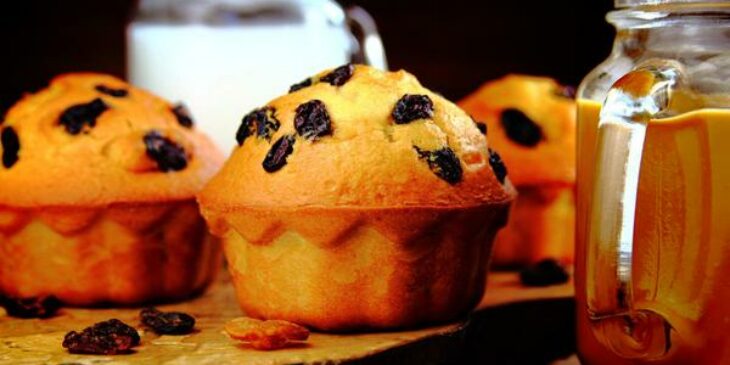 muffin com passas