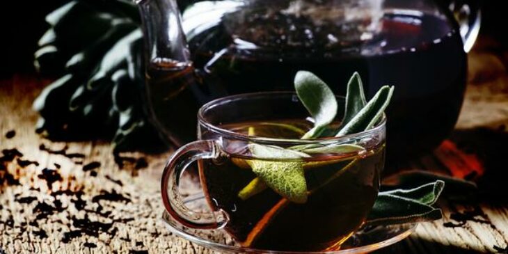 Receita de chá preto com sálvia fácil: como fazer, para que serve...