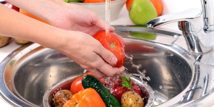 higienizar frutas e verduras