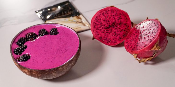 Creme de pitaya ótima opção fit bem rápida para acompanhar suas comidinhas @essentialnutrion