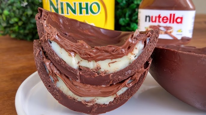ovo de colher leite Ninho com Nutella da @pascoanicia que deu muita vontade de devorar todo de uma vez rs