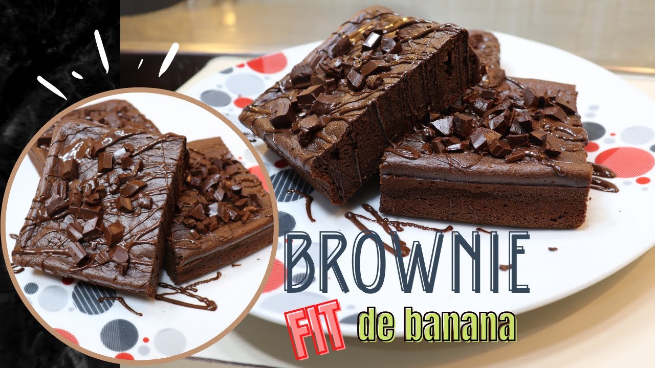 brownie de banana fit @sabornamesa
