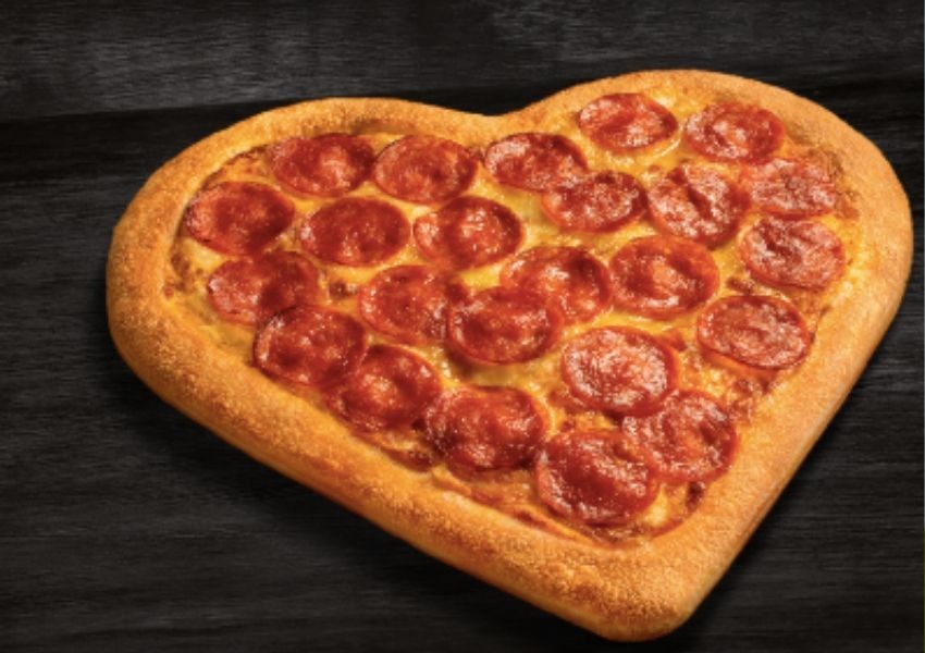 Pizza de coração @folhadealphapilhe
