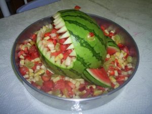 Salada de frutas de Dia das Crianças