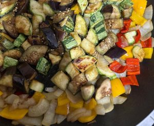 Salada de legumes grelhados