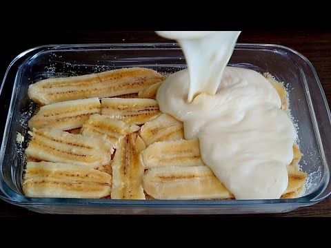 preparando o gelado de banana