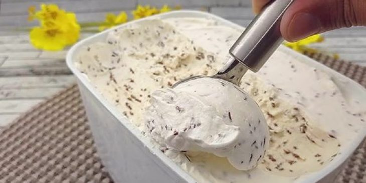 sorvete caseiro de flocos fácil e prático da @ruthreceitas