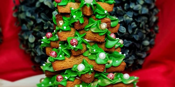 Árvore de Natal de biscoito