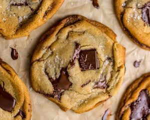 Cookies com gotas de chocolate ao leite