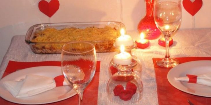 montar jantar romântico