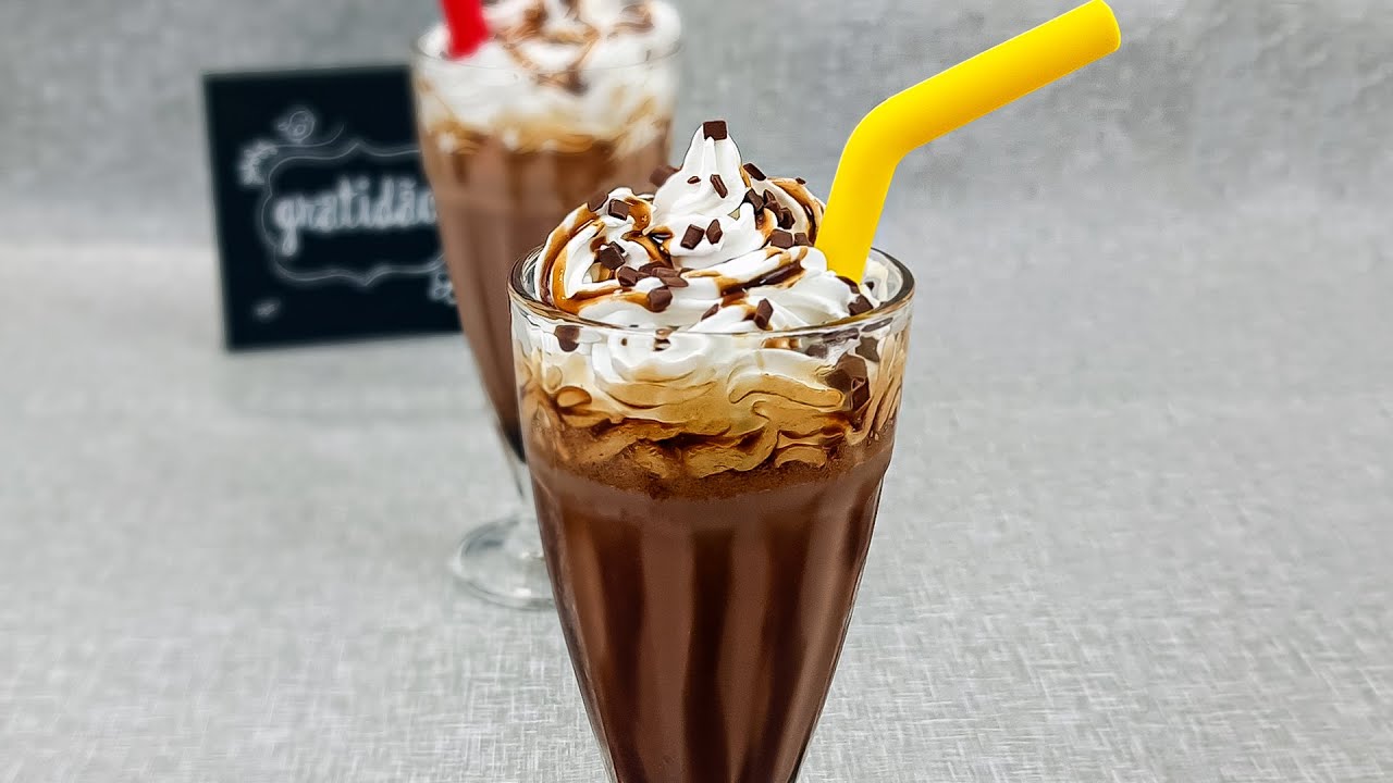 Melhor receita de milk shake de chocolate para férias