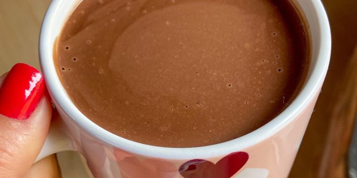 Chocolate quente sem leite condensado