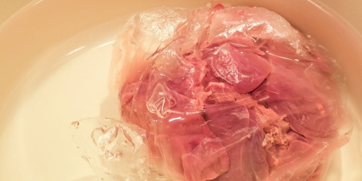 descongelar carne moída